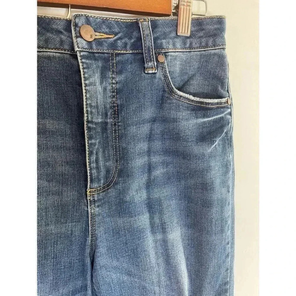 Women's JustFab Blue Distressed Skinny Jeans Size 29 0143 - Picture 3 of 11